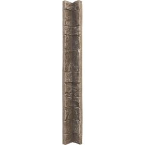imageUniversal Inside Corner for EverStone Faux Stone Siding Panels 3quotW x 3quotD x 48quotH Iron Mill ColorSoft Ash