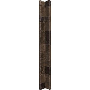 imageUniversal Inside Corner for EverStone Faux Stone Siding Panels 3quotW x 3quotD x 48quotH Iron Mill ColorWillow Peak
