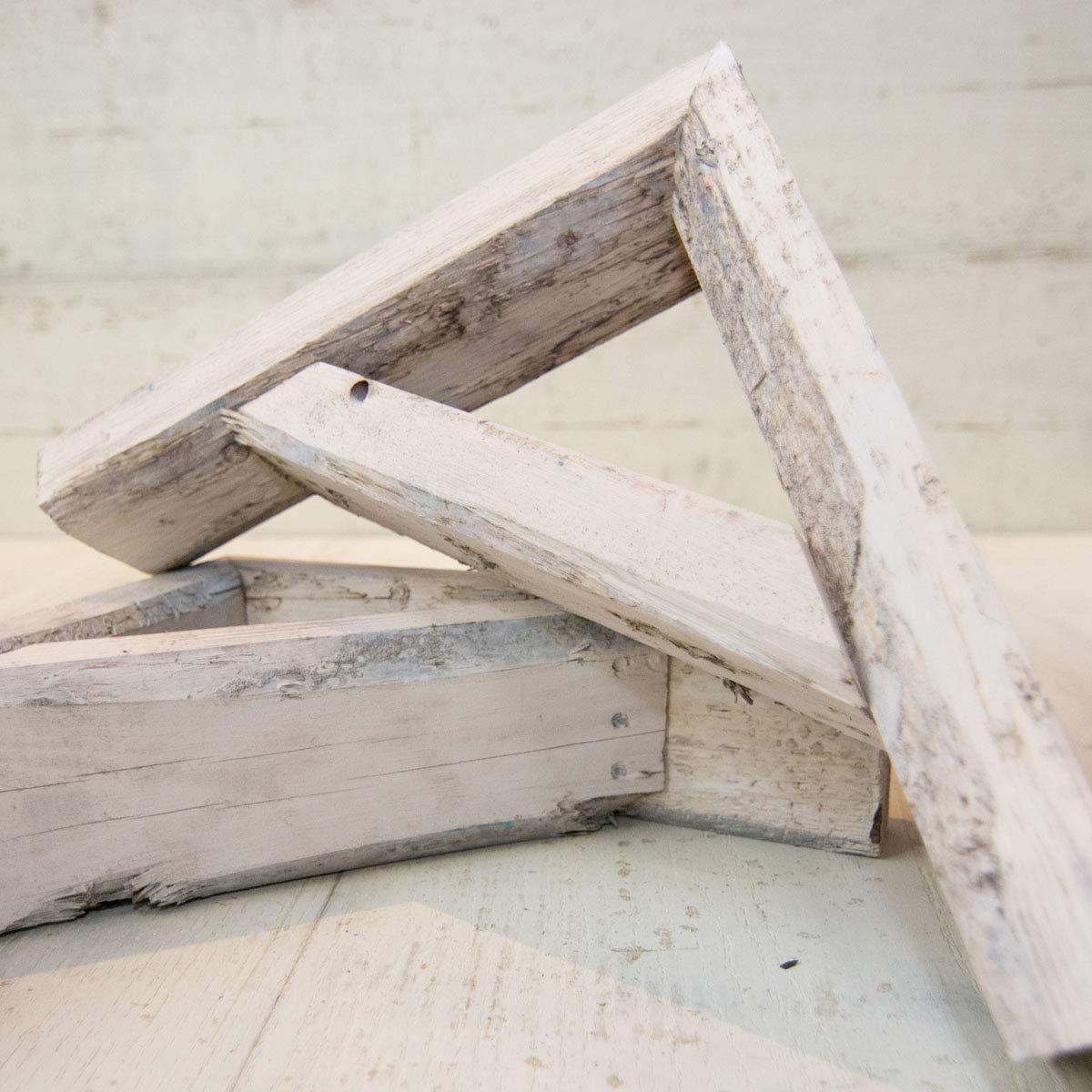 imageEkena Millwork BKTB03X08X08TRUFCASE2 Vintage Farmhouse Bracket Barnwood Decor Collection 3 12quotW x 8quotD x 8quotH Natural Barnwood 2 Pack