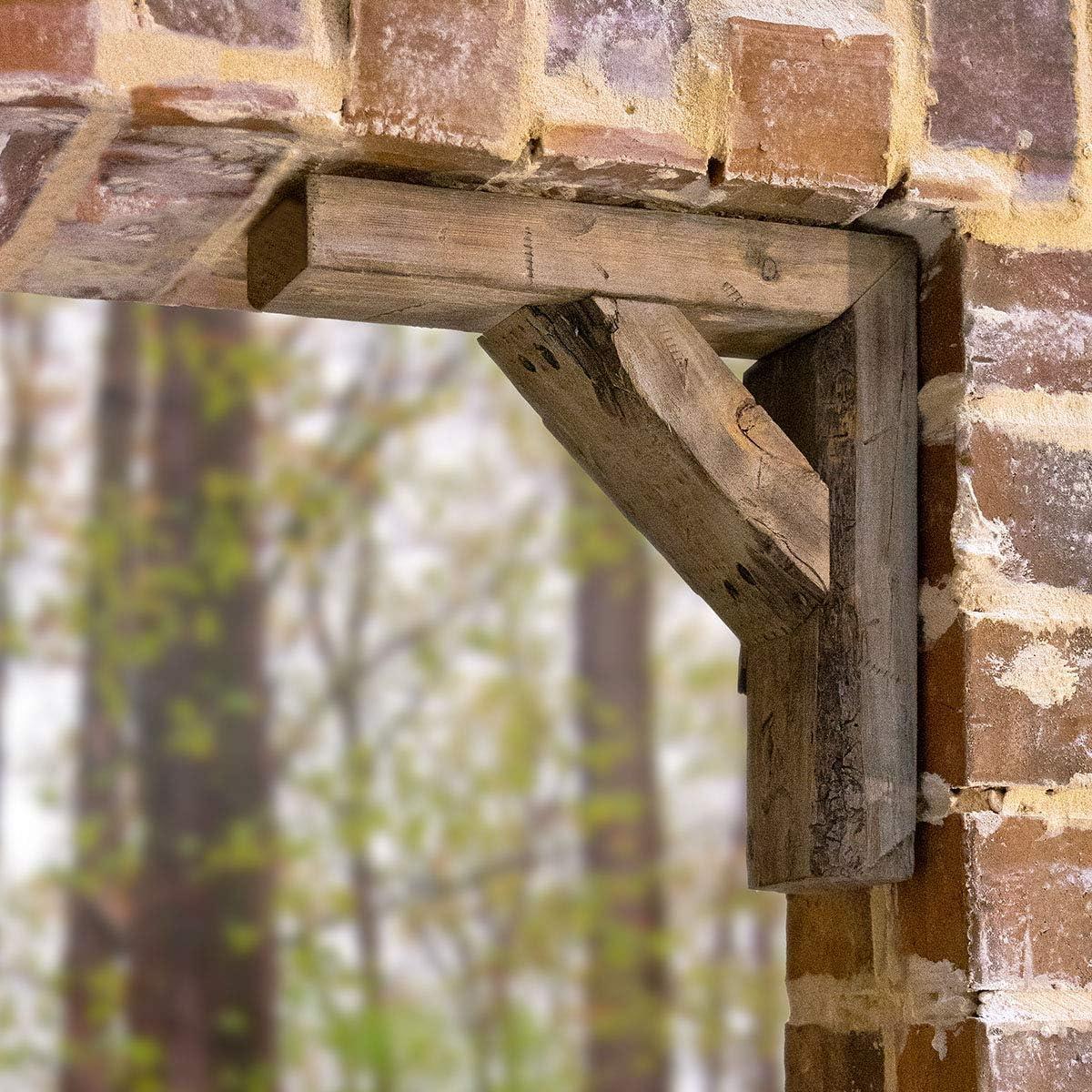 imageEkena Millwork BKTB03X08X10TRUFCASE2 Vintage Farmhouse Bracket Barnwood Decor Collection 3 12quotW x 8quotD x 10quotH Natural Barnwood 2 Pack