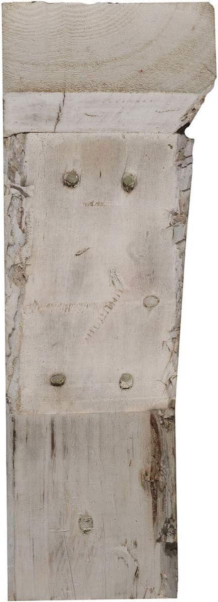 imageEkena Millwork BKTB03X08X10TRWHCASE2 Vintage Farmhouse Bracket Barnwood Decor Collection 3 12quotW x 8quotD x 10quotH Chalk Dust White 2 Pack