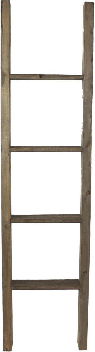 imageEkena Millwork DECR019X072X04LDRBR Vintage Farmhouse 5 Rung Ladder Barnwood Decor Collection 19quotW x 72quotH x 3 12quotD Weathered BrownPebble Grey