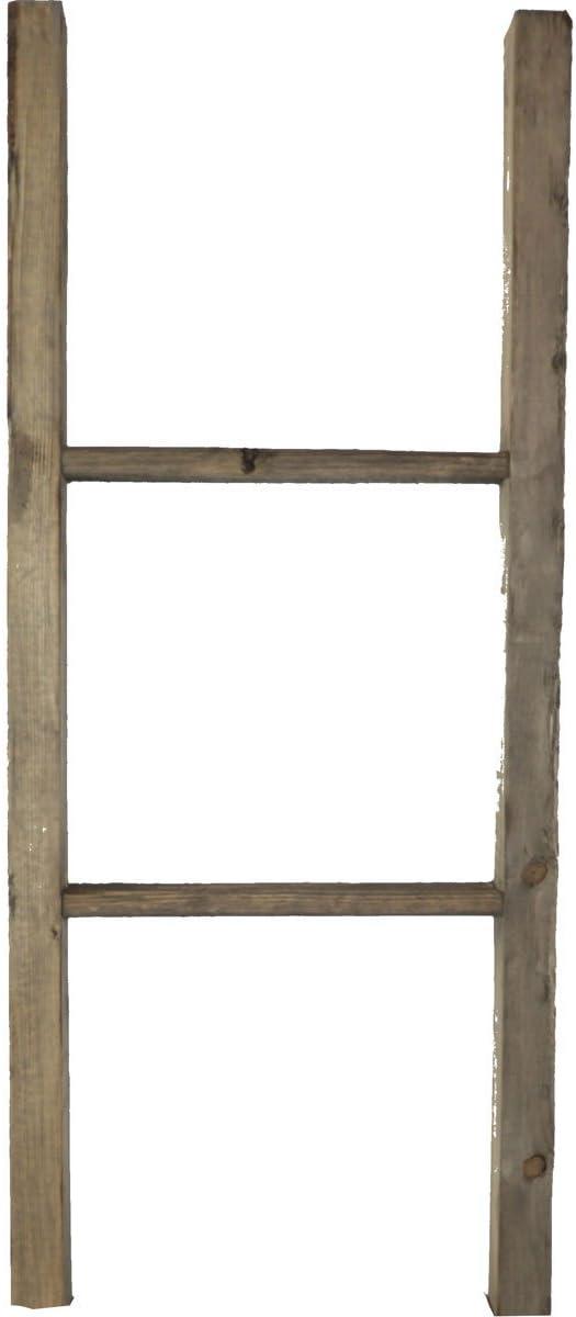 imageEkena Millwork DECR019X072X04LDRBR Vintage Farmhouse 5 Rung Ladder Barnwood Decor Collection 19quotW x 72quotH x 3 12quotD Weathered BrownPebble Grey