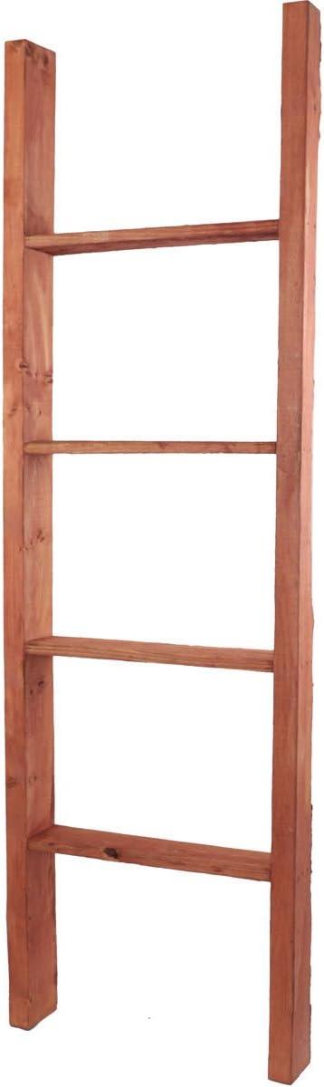 imageEkena Millwork DECR019X072X04LDRBR Vintage Farmhouse 5 Rung Ladder Barnwood Decor Collection 19quotW x 72quotH x 3 12quotD Weathered BrownPebble Grey