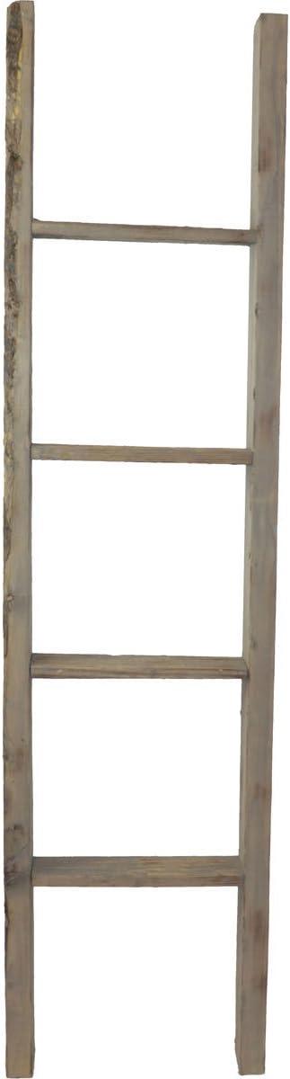 imageEkena Millwork DECR019X072X04LDRBR Vintage Farmhouse 5 Rung Ladder Barnwood Decor Collection 19quotW x 72quotH x 3 12quotD Weathered BrownReclaimed Grey