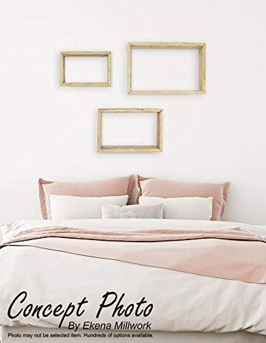 imageEkena Millwork DECR15SBSQOBBR Set of 3 Square Open Back Vintage Farmhouse Shadow Box Shelves Barnwood Decor Collection Weathered BrownNatural Barnwood