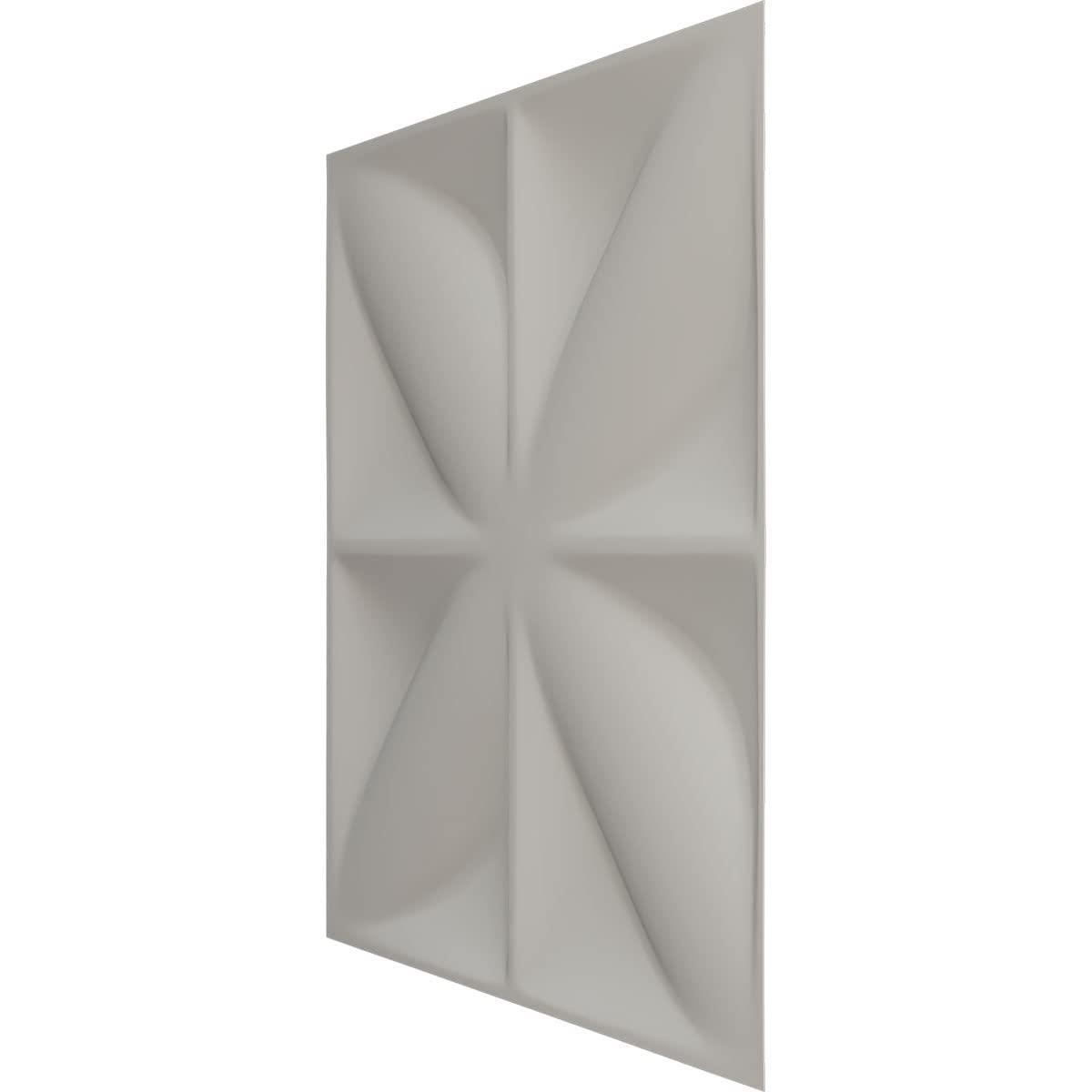 imageEkena Millwork WP12X12HEWH 11 78quotW x 11 78quotH Helene EnduraWall Decorative 3D Wall Panel Covers 098 Sq Ft  WhiteVintage Gold