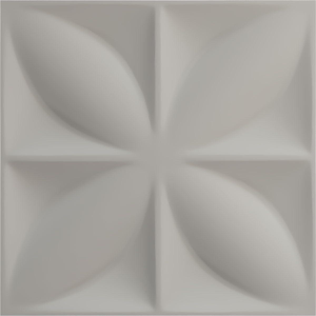 imageEkena Millwork WP12X12HEWH 11 78quotW x 11 78quotH Helene EnduraWall Decorative 3D Wall Panel Covers 098 Sq Ft  WhiteVintage Gold