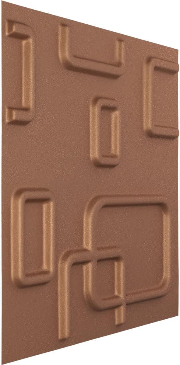 imageEkena Millwork WP12X12OSWH 11 78quotW x 11 78quotH Oslo EnduraWall Decorative 3D Wall Panel Covers 098 Sq FtAged Copper