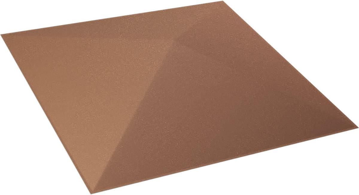 imageEkena Millwork WP12X12SKWH 11 78quotW x 11 78quotH Sellek EnduraWall Decorative 3D Wall Panel Covers 098 Sq FtAged Copper