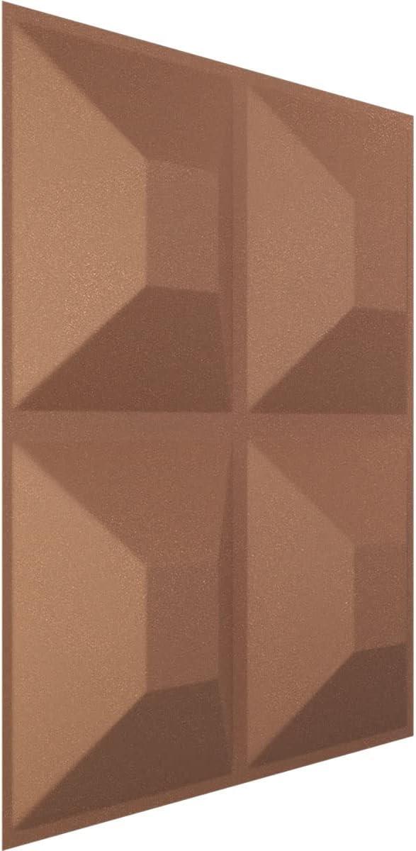 imageEkena Millwork WP12X12SWWH 11 78quotW x 11 78quotH Swindon EnduraWall Decorative 3D Wall Panel Covers 098 Sq FtAged Copper