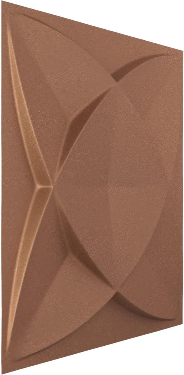 imageEkena Millwork WP12X12SWWH 11 78quotW x 11 78quotH Swindon EnduraWall Decorative 3D Wall Panel Covers 098 Sq FtAged Copper