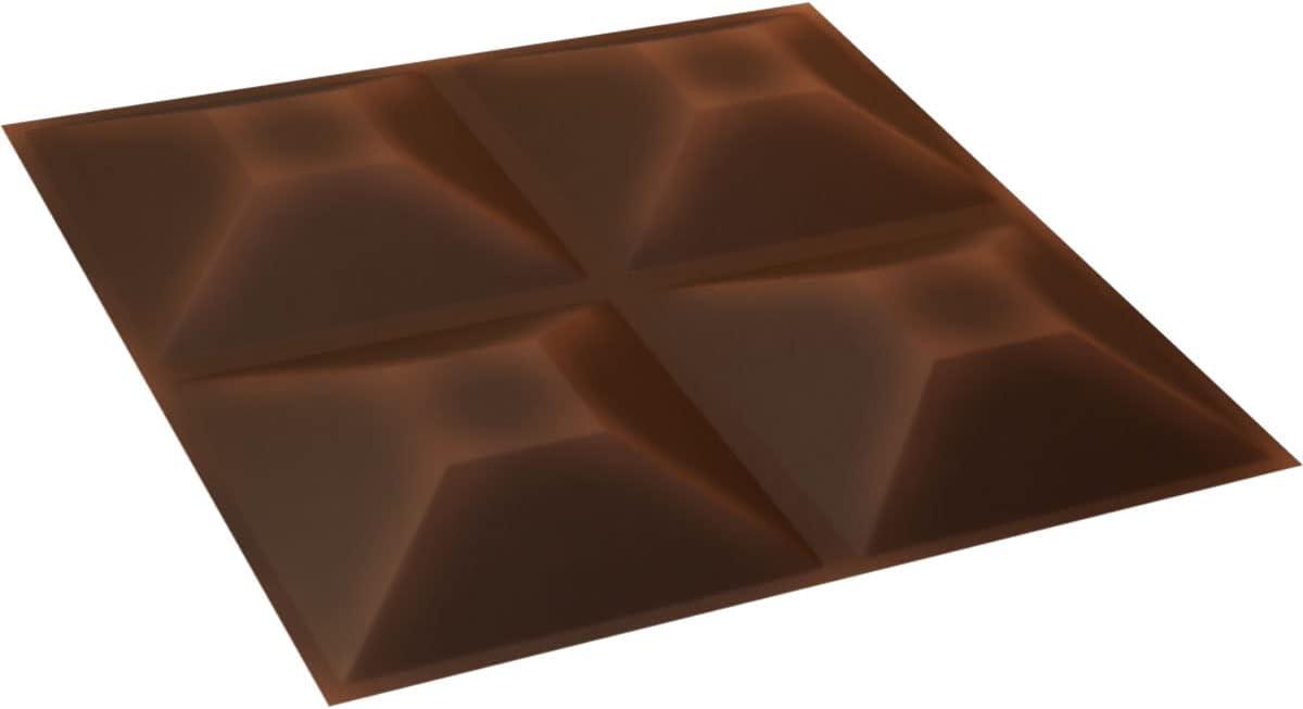 imageEkena Millwork WP12X12SWWH 11 78quotW x 11 78quotH Swindon EnduraWall Decorative 3D Wall Panel Covers 098 Sq FtAged Metallic Rust