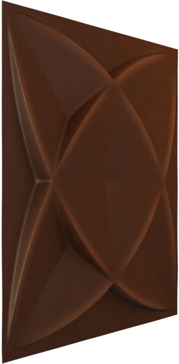 imageEkena Millwork WP12X12SWWH 11 78quotW x 11 78quotH Swindon EnduraWall Decorative 3D Wall Panel Covers 098 Sq FtAged Metallic Rust