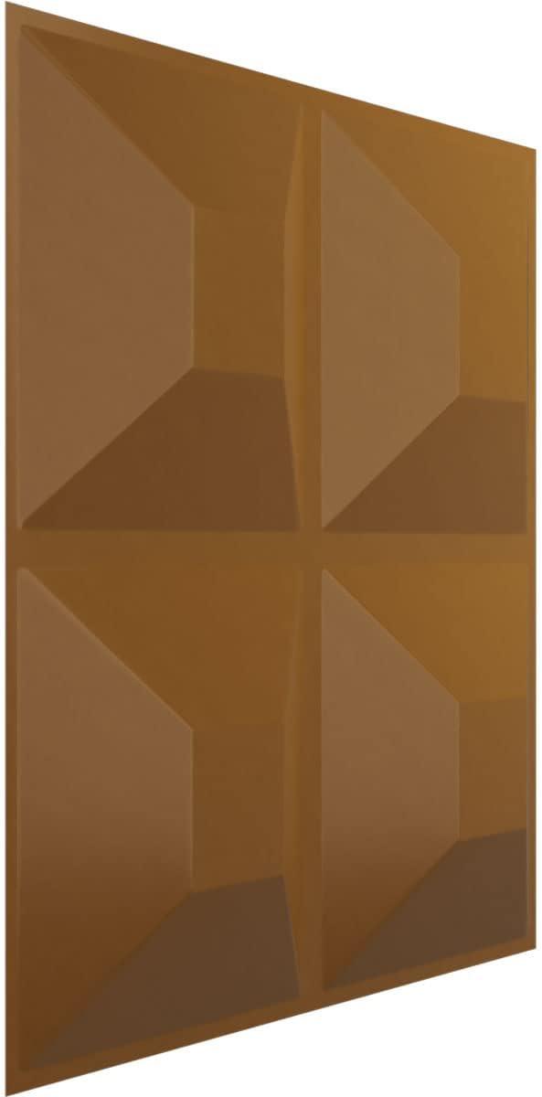 imageEkena Millwork WP12X12SWWH 11 78quotW x 11 78quotH Swindon EnduraWall Decorative 3D Wall Panel Covers 098 Sq FtVintage Gold