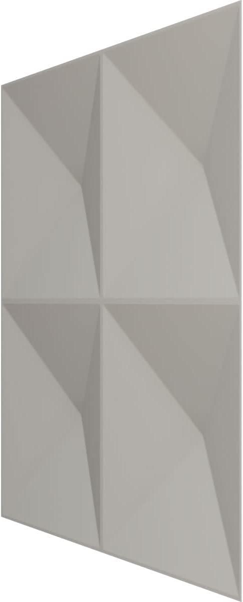 imageEkena Millwork WP12X12TIWH 11 78quotW x 11 78quotH Tirana EnduraWall Decorative 3D Wall Panel Covers 098 Sq Ft WhiteVintage Gold
