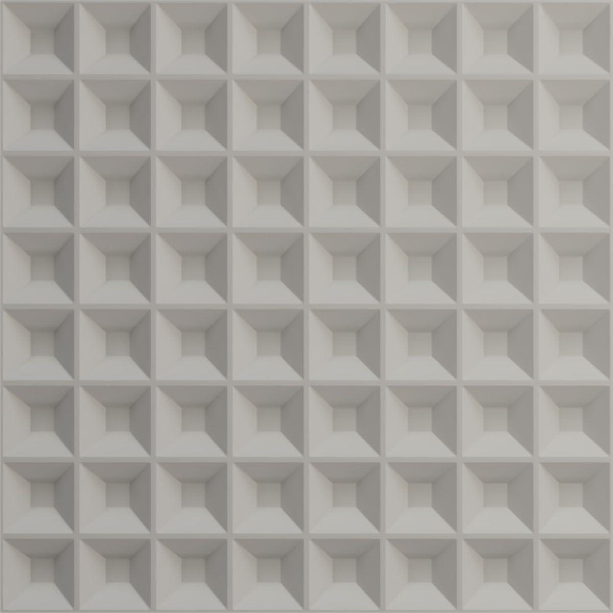 imageEkena Millwork WP20X20BRWH 19 58quotW x 19 58quotH Bradford EnduraWall Decorative 3D Wall Panel Covers 267 Sq FtAged Copper