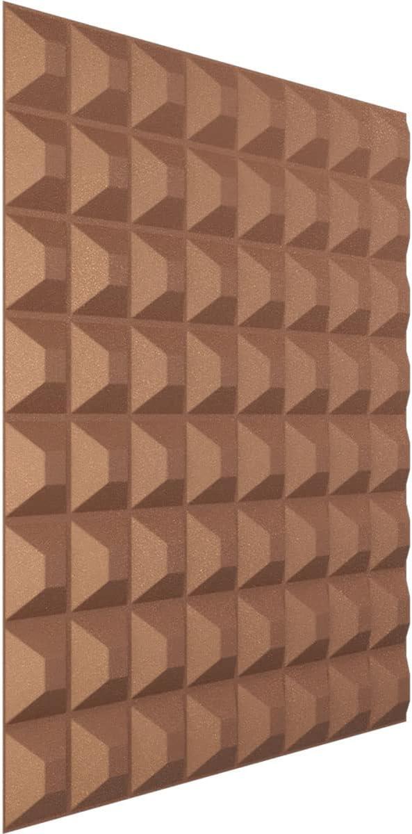imageEkena Millwork WP20X20BRWH 19 58quotW x 19 58quotH Bradford EnduraWall Decorative 3D Wall Panel Covers 267 Sq FtAged Copper