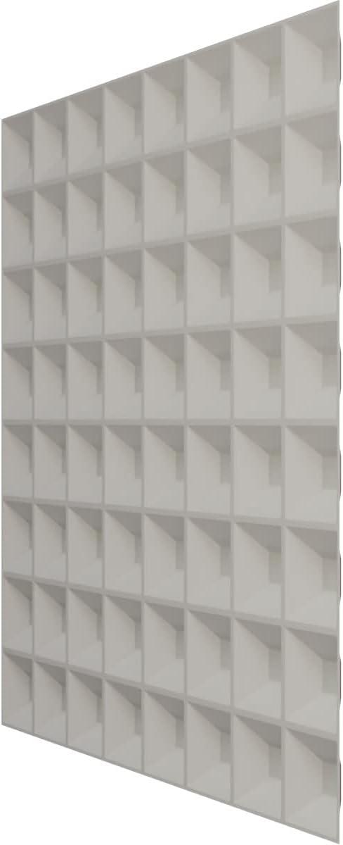 imageEkena Millwork WP20X20BRWH 19 58quotW x 19 58quotH Bradford EnduraWall Decorative 3D Wall Panel Covers 267 Sq FtAged Metallic Rust