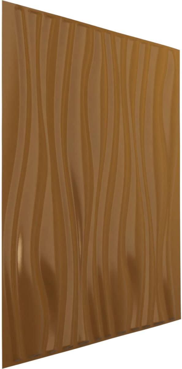 imageEkena Millwork WP20X20LEWH 19 58quotW x 19 58quotH Leandros EnduraWall Decorative 3D Wall Panel Covers 267 Sq Ft  WhiteVintage Gold