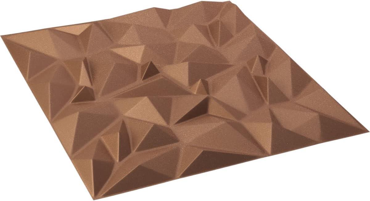 imageEkena Millwork WP20X20LTWH 19 58quotW x 19 58quotH Leto EnduraWall Decorative 3D Wall Panel Covers 267 Sq FtAged Copper