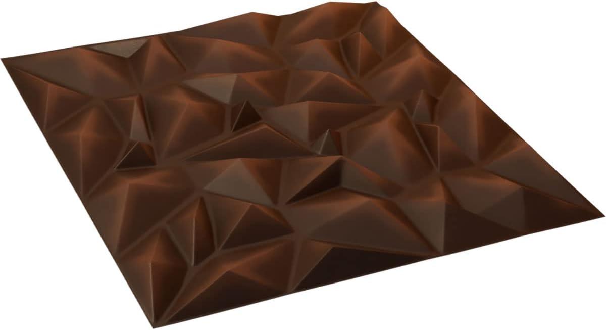 imageEkena Millwork WP20X20LTWH 19 58quotW x 19 58quotH Leto EnduraWall Decorative 3D Wall Panel Covers 267 Sq FtAged Metallic Rust