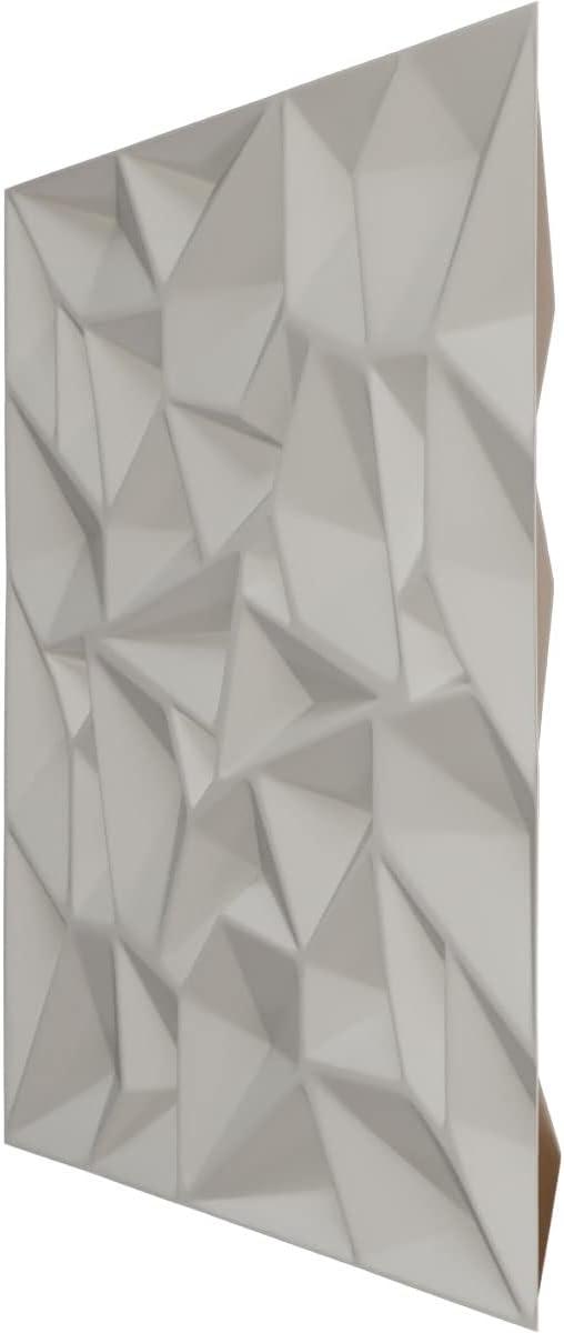 imageEkena Millwork WP20X20LTWH 19 58quotW x 19 58quotH Leto EnduraWall Decorative 3D Wall Panel Covers 267 Sq FtVintage Gold