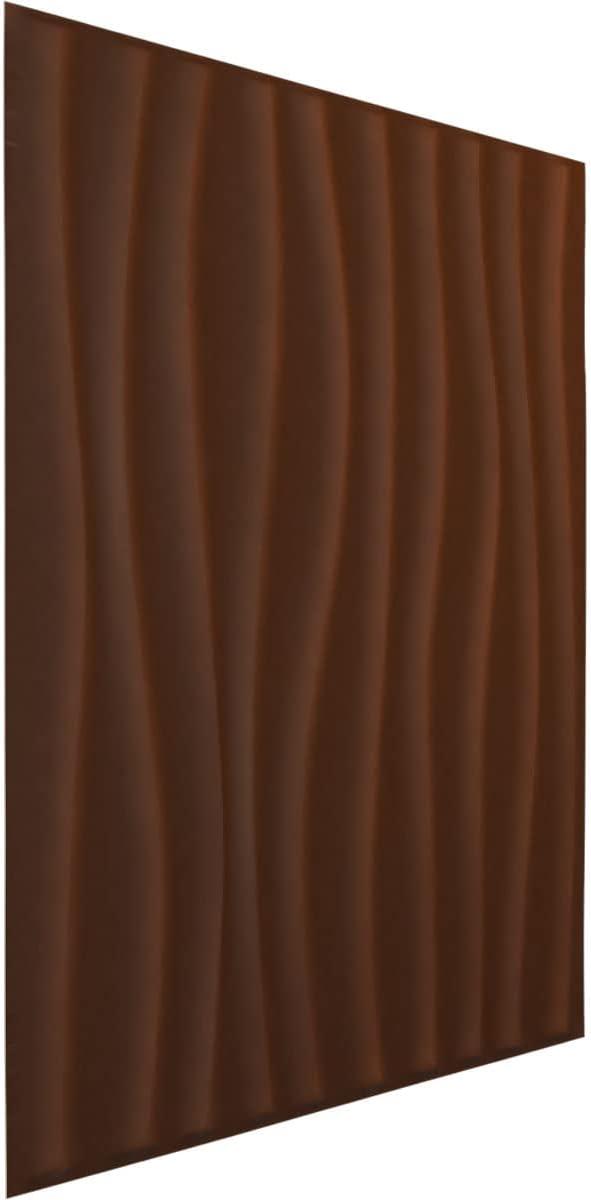 imageEkena Millwork WP20X20SOWH 19 58quotW x 19 58quotH Shoreline EnduraWall Decorative 3D Wall Panel Covers 267 Sq FtAged Metallic Rust