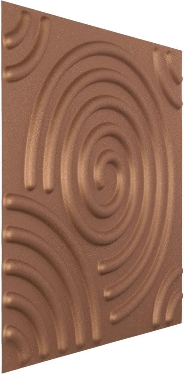 imageEkena Millwork WP20X20SPWH 19 58quotW x 19 58quotH Spiral EnduraWall Decorative 3D Wall Panel Covers 267 Sq FtAged Copper