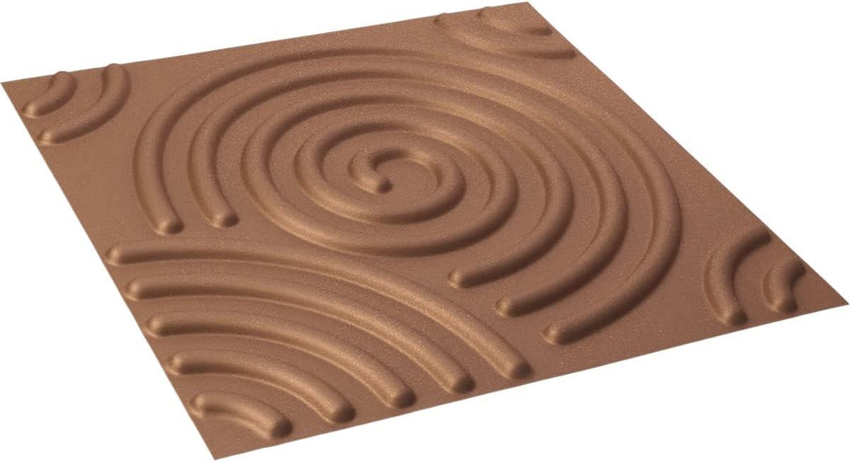 imageEkena Millwork WP20X20SPWH 19 58quotW x 19 58quotH Spiral EnduraWall Decorative 3D Wall Panel Covers 267 Sq FtAged Copper