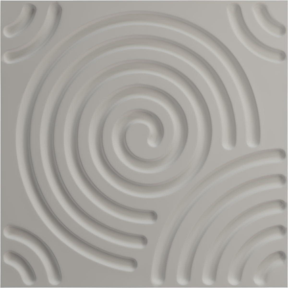imageEkena Millwork WP20X20SPWH 19 58quotW x 19 58quotH Spiral EnduraWall Decorative 3D Wall Panel Covers 267 Sq FtVintage Gold
