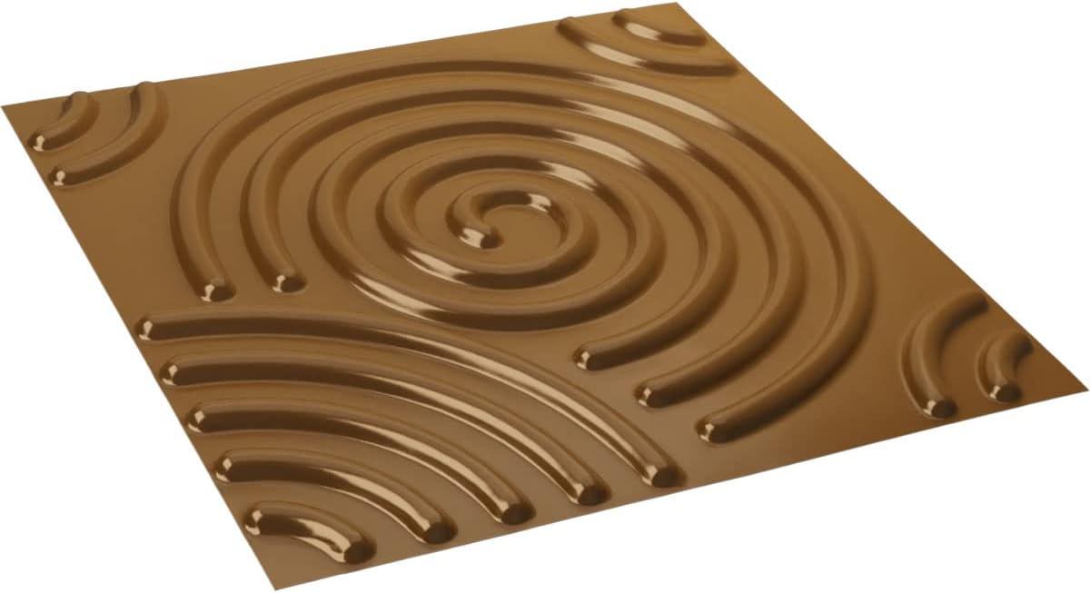 imageEkena Millwork WP20X20SPWH 19 58quotW x 19 58quotH Spiral EnduraWall Decorative 3D Wall Panel Covers 267 Sq FtVintage Gold