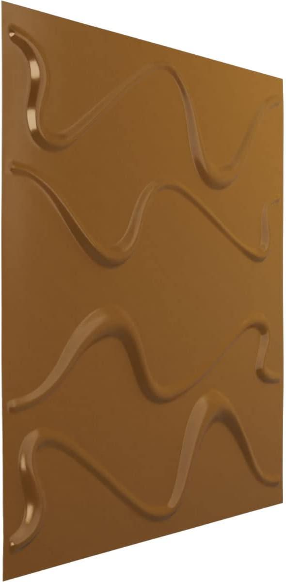 imageEkena Millwork WP20X20VEWH 19 58quotW x 19 58quotH Versailles EnduraWall Decorative 3D Wall Panel Covers 267 Sq FtVintage Gold