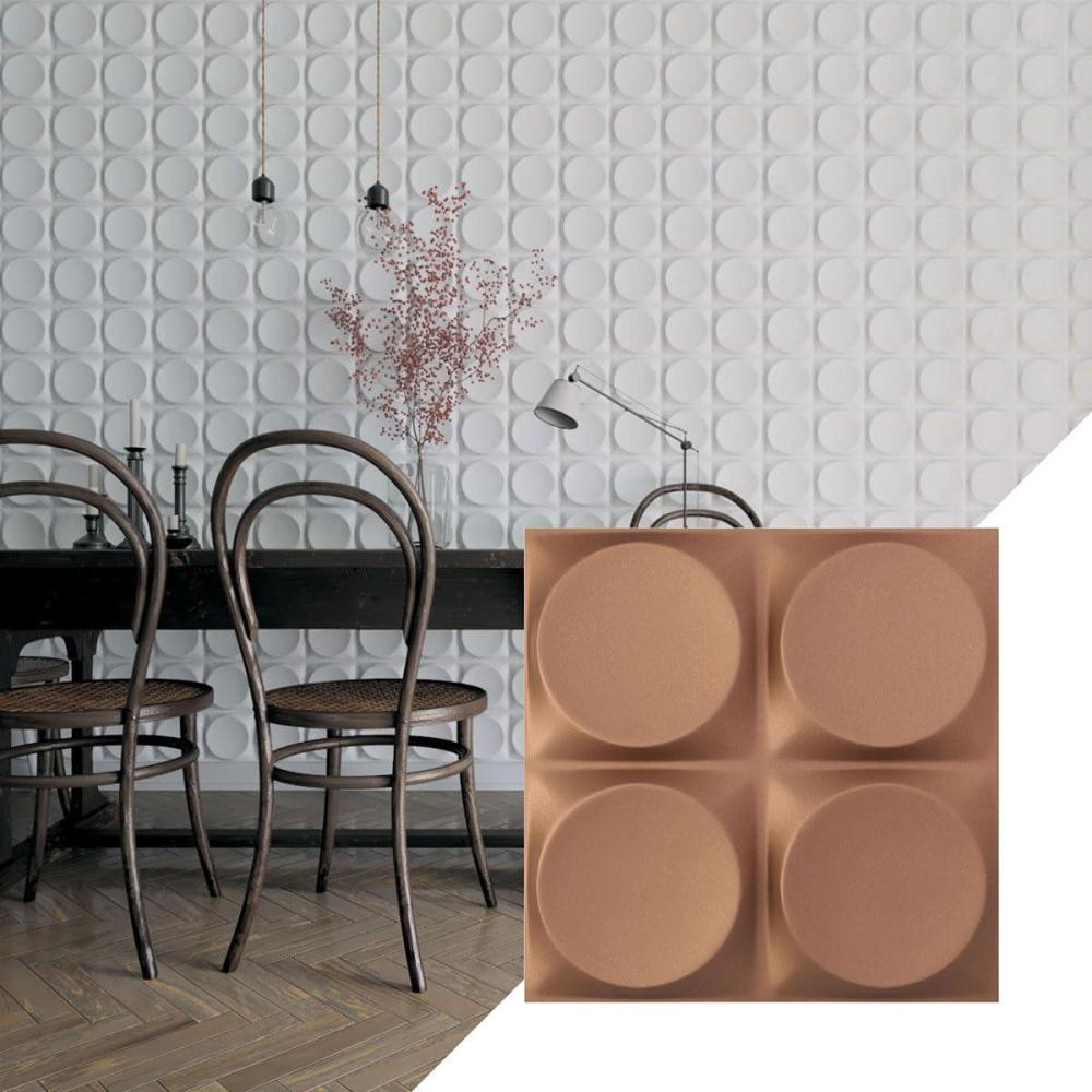 imageEkena Millwork WP12X12ADWH 11 78quotW x 11 78quotH Adonis EnduraWall Decorative 3D Wall Panel Covers 098 Sq FtAged Copper