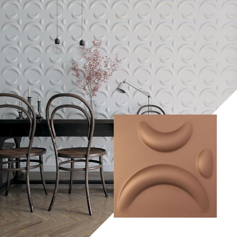 imageEkena Millwork WP12X12SEWH 11 78quotW x 11 78quotH Seville EnduraWall Decorative 3D Wall Panel Covers 098 Sq FtAged Copper