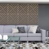 image11 38quotW X 11 38quotH Small Marrakesh Decorative Fretwork Wood Wall Panels BirchCherry