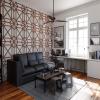 image11 38quotW X 11 38quotH Small Marrakesh Decorative Fretwork Wood Wall Panels BirchRed Oak