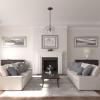 image12 38quotOD x 4quotID x 1 18quotP Classic Ceiling Medallion Fits Canopies up to 7 14quotBrushed Mahogany Flat Finish