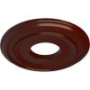 image12 38quotOD x 4quotID x 1 18quotP Classic Ceiling Medallion Fits Canopies up to 7 14quotBrushed Mahogany Flat Finish