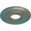 image12 38quotOD x 4quotID x 1 18quotP Classic Ceiling Medallion Fits Canopies up to 7 14quotCopper Green Patina Metallic Series