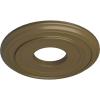 image12 38quotOD x 4quotID x 1 18quotP Classic Ceiling Medallion Fits Canopies up to 7 14quotFirebrick Flat Finish