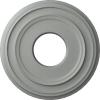 image12 38quotOD x 4quotID x 1 18quotP Classic Ceiling Medallion Fits Canopies up to 7 14quotFirebrick Flat Finish
