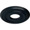 image12 38quotOD x 4quotID x 1 18quotP Classic Ceiling Medallion Fits Canopies up to 7 14quotNight Shade Flat Finish