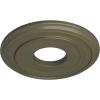 image12 38quotOD x 4quotID x 1 18quotP Classic Ceiling Medallion Fits Canopies up to 7 14quotPainted Turtle Flat Finish
