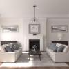 image12 38quotOD x 4quotID x 1 18quotP Classic Ceiling Medallion Fits Canopies up to 7 14quotPlatinum Metallic Series