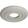 image12 38quotOD x 4quotID x 1 18quotP Classic Ceiling Medallion Fits Canopies up to 7 14quotPot of Cream Flat Finish