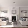 image12 38quotOD x 4quotID x 1 18quotP Classic Ceiling Medallion Fits Canopies up to 7 14quotPot of Cream Flat Finish