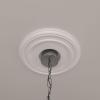 image12 38quotOD x 4quotID x 1 18quotP Classic Ceiling Medallion Fits Canopies up to 7 14quotPrimed
