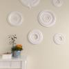 image12 38quotOD x 4quotID x 1 18quotP Classic Ceiling Medallion Fits Canopies up to 7 14quotPrimed