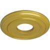 image12 38quotOD x 4quotID x 1 18quotP Classic Ceiling Medallion Fits Canopies up to 7 14quotRich Gold Metallic Series
